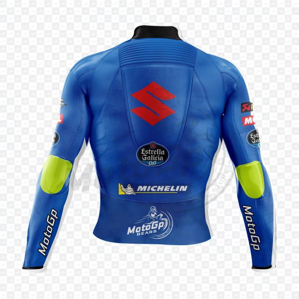 Joan Mir Racing Suzuki Chaqueta de Cuero para Moto