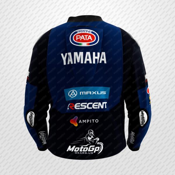 Jonathan Rea Yamaha SBK 2025 MotoGP Leather Jacket – Professional Racing Protection Gear