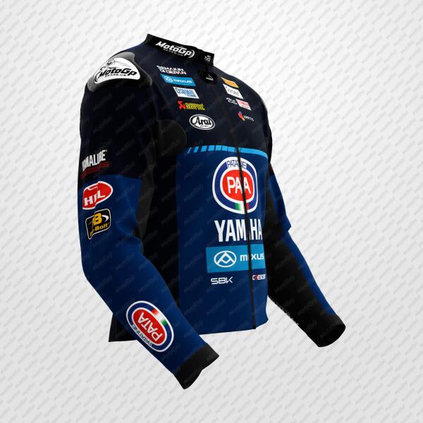 Jonathan Rea Yamaha SBK 2025 MotoGP Leather Jacket – Professional Racing Protection Gear