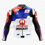 Jorge Martin Ducati Biker Weißer Leder-Rennanzug