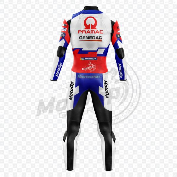 Jorge Martin Ducati Biker Weißer Leder-Rennanzug