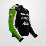 Chaqueta de Cuero Alex Lowes Kawasaki Ninja Racing Negra – Pro Rider Edition