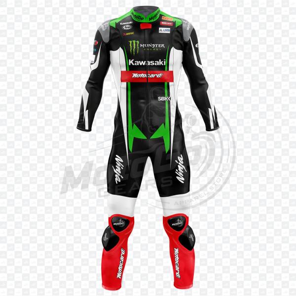 Kawasaki Jonathan Rea 2017 Echtes Leder Rennanzug