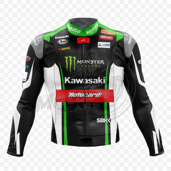 Giacca Racing Kawasaki Jonathan Rea 2017 in pelle