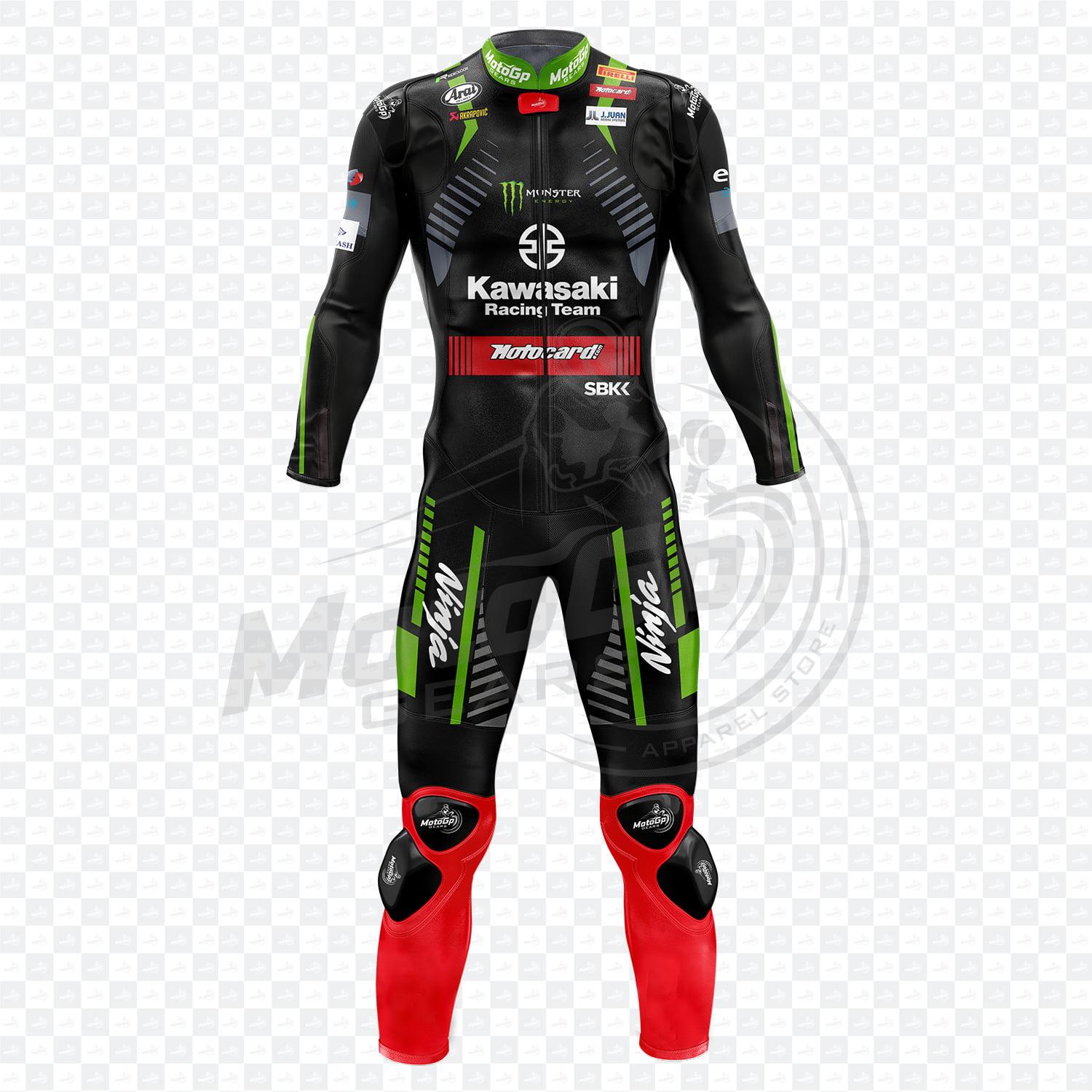 Combinaison Moto en Cuir Kawasaki Jonathan Rea 2018