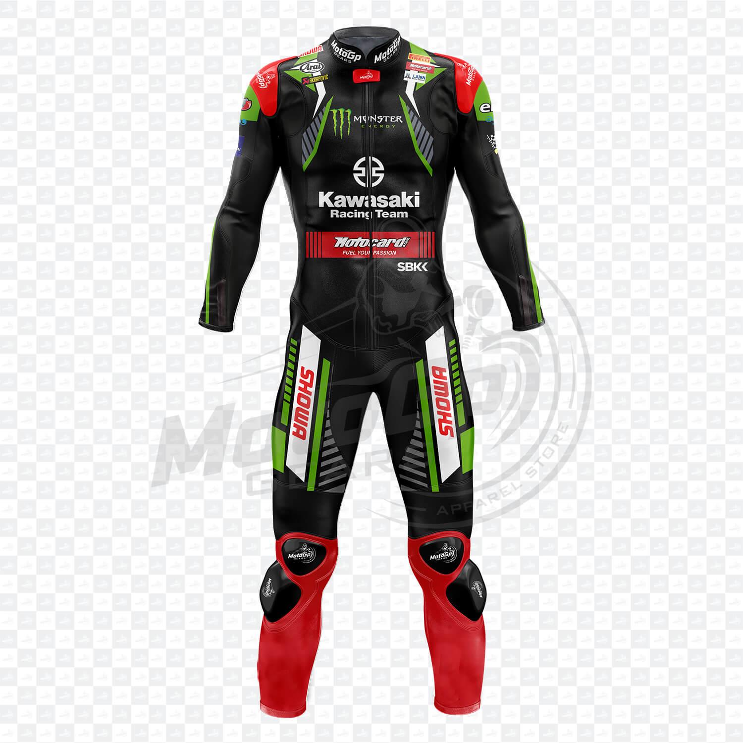 Tuta Moto Kawasaki Jonathan Rea 2019 Monopezzo o Due Pezzi in Pelle