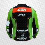 Chaqueta de Cuero Garrett Gerloff Kawasaki – SBK 2025 Edition