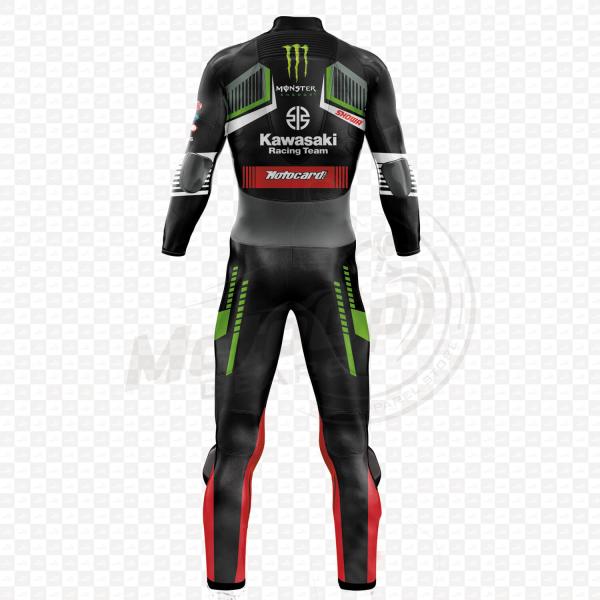 Kawasaki Leon Haslam 2019 Cowhide Leather One or Two Piece Motorcycle Suit