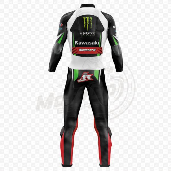 Kawasaki Jonathan Rea 2017 Echtes Leder Rennanzug