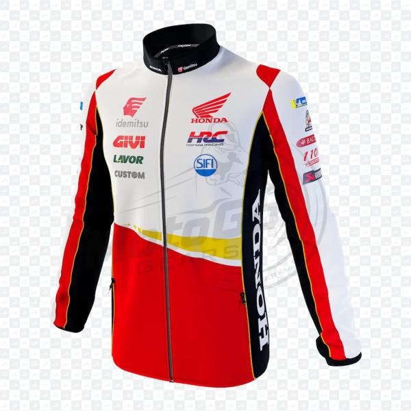 LCR Honda Team 2023 Red & White Full Zip Sweat Shirt