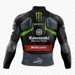 Kawasaki Tom Sykes 2018 Wsbk Leather Motorcycle Race Jacket
