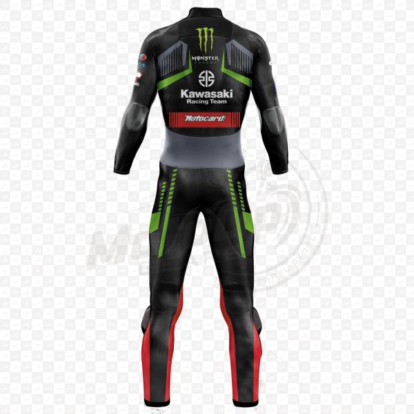 Kawasaki Tom Sykes 2018 Genuine leather Motorcycle Suit