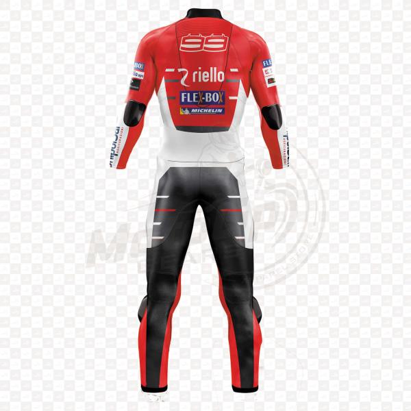 Combinaison Moto en Cuir Ducati Jorge Lorenzo 2018 Une ou Deux Pièces