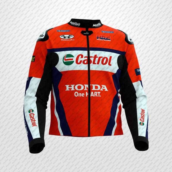 Combinaison en Cuir Luca Marini Honda HRC 2025 MotoGP