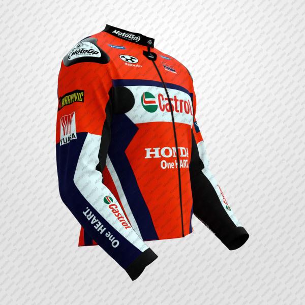 Chaqueta de Cuero Luca Marini Honda HRC MotoGP – Chaqueta Premium