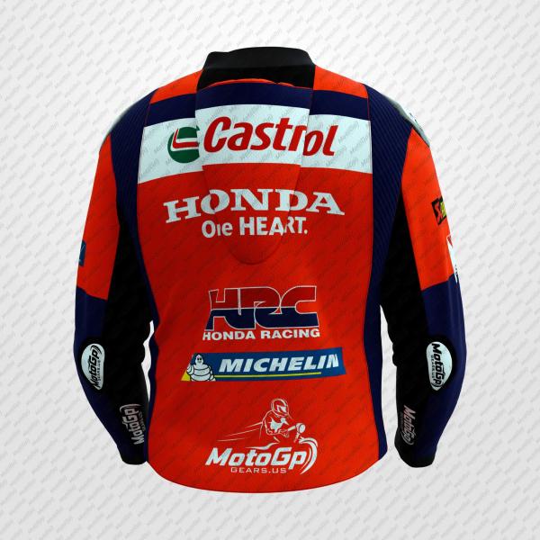 Chaqueta de Cuero Luca Marini Honda HRC MotoGP – Chaqueta Premium