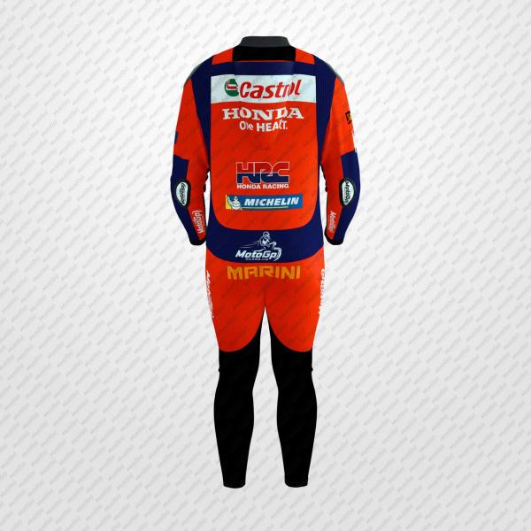 Combinaison en Cuir Luca Marini Honda HRC 2025 MotoGP