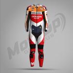 Combinaison de Course Luca Marini Honda Repsol 2024 – Cuir MotoGP