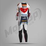 Combinaison de Course Luca Marini Honda Repsol 2024 – Cuir MotoGP