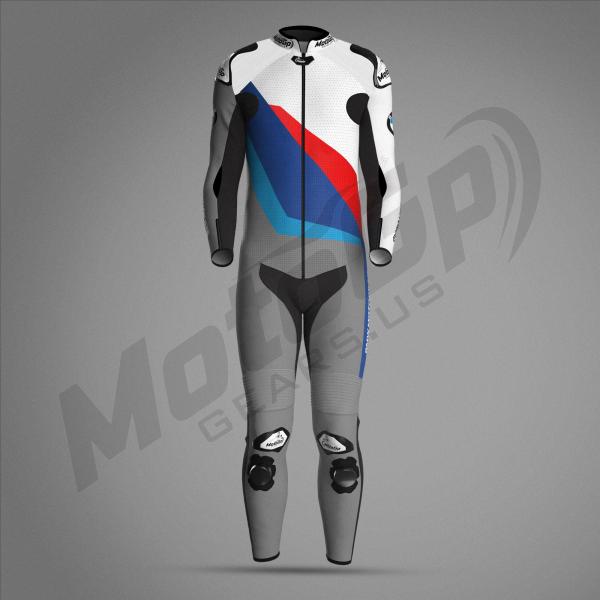 BMW M Pro Race Comp Racing Suit 2024 - White/Grey