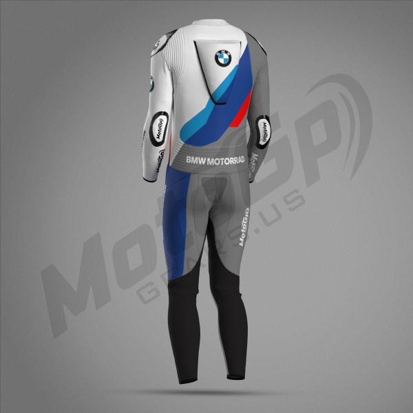 BMW M Pro Race Comp Racing Suit 2024 - White/Grey