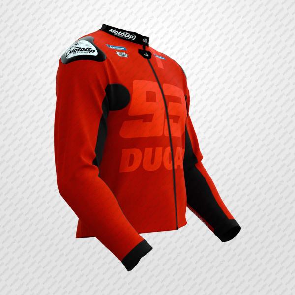 Giacca in Pelle Rossa Marc Marquez Ducati 93 – Edizione Personalizzata