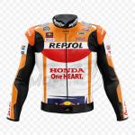 Chaqueta de Cuero Marc Marquez Honda Repsol 2022 MotoGP – Réplica Oficial