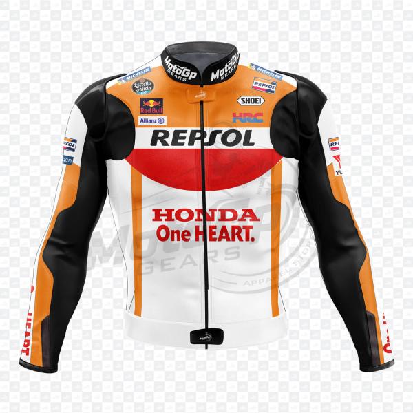 Marc Marquez Honda Repsol MotoGP 2022 Racing Leather Jacket – Genuine Cowhide