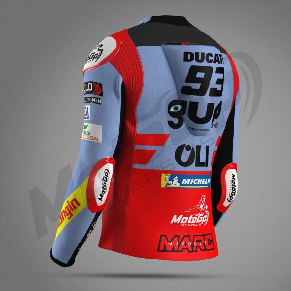 Veste de Course Marc Marquez Ducati Gresini 2024 – Cuir MotoGP