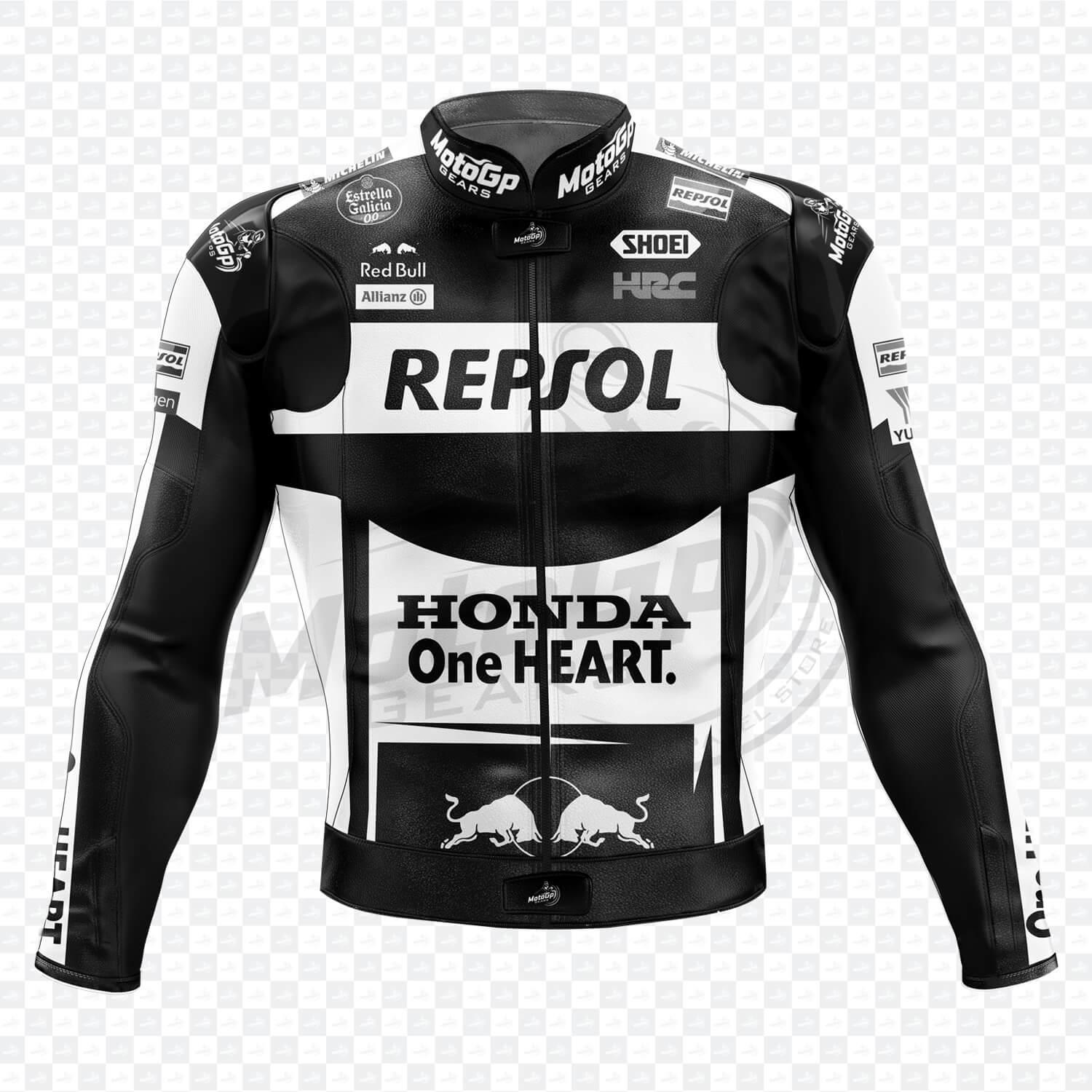 Giacca MotoGP Marc Marquez Winter Test Honda Repsol – Nero & Bianco
