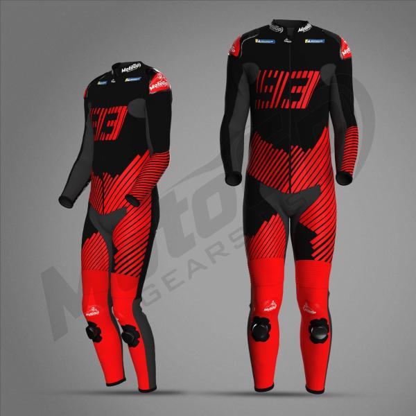 Combinaison en cuir Marc Marquez MotoGP 2024 – Protection CE