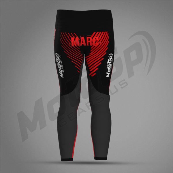 Pantalon de course Marc Marquez Winter Test MotoGP 2024 – Cuir avec Protection CE