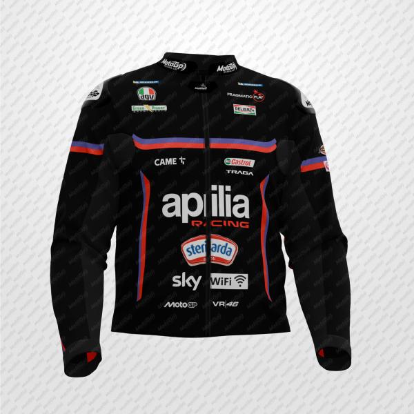 Giacca Racing MotoGP Aprilia 2025 Marco Bezzecchi – Pelle Premium Certificata CE