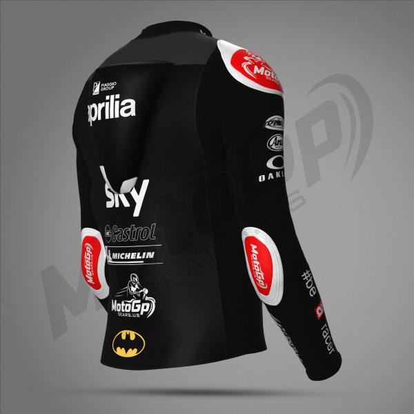 Giacca da Corsa Maverick Viñales Moto 2024 Aprilia – Pelle MotoGP