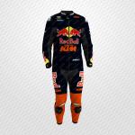 Combinaison en Cuir Maverick Viñales KTM Red Bull 2025 – Édition Premium Certifiée CE