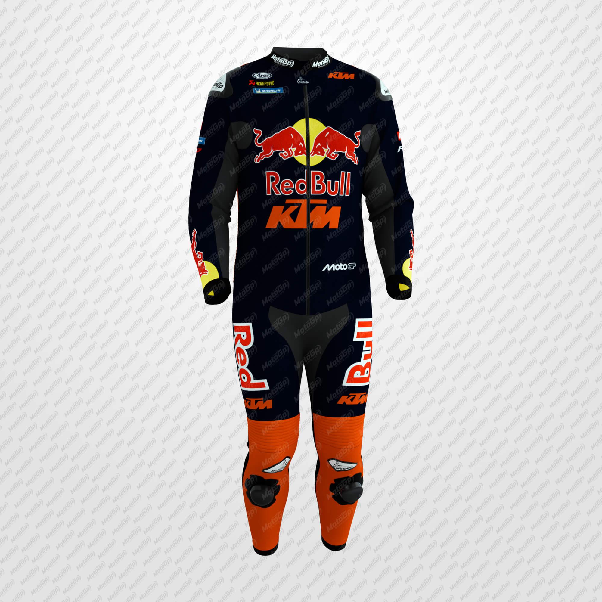 Combinaison en Cuir Maverick Viñales KTM Red Bull 2025 – Édition Premium Certifiée CE