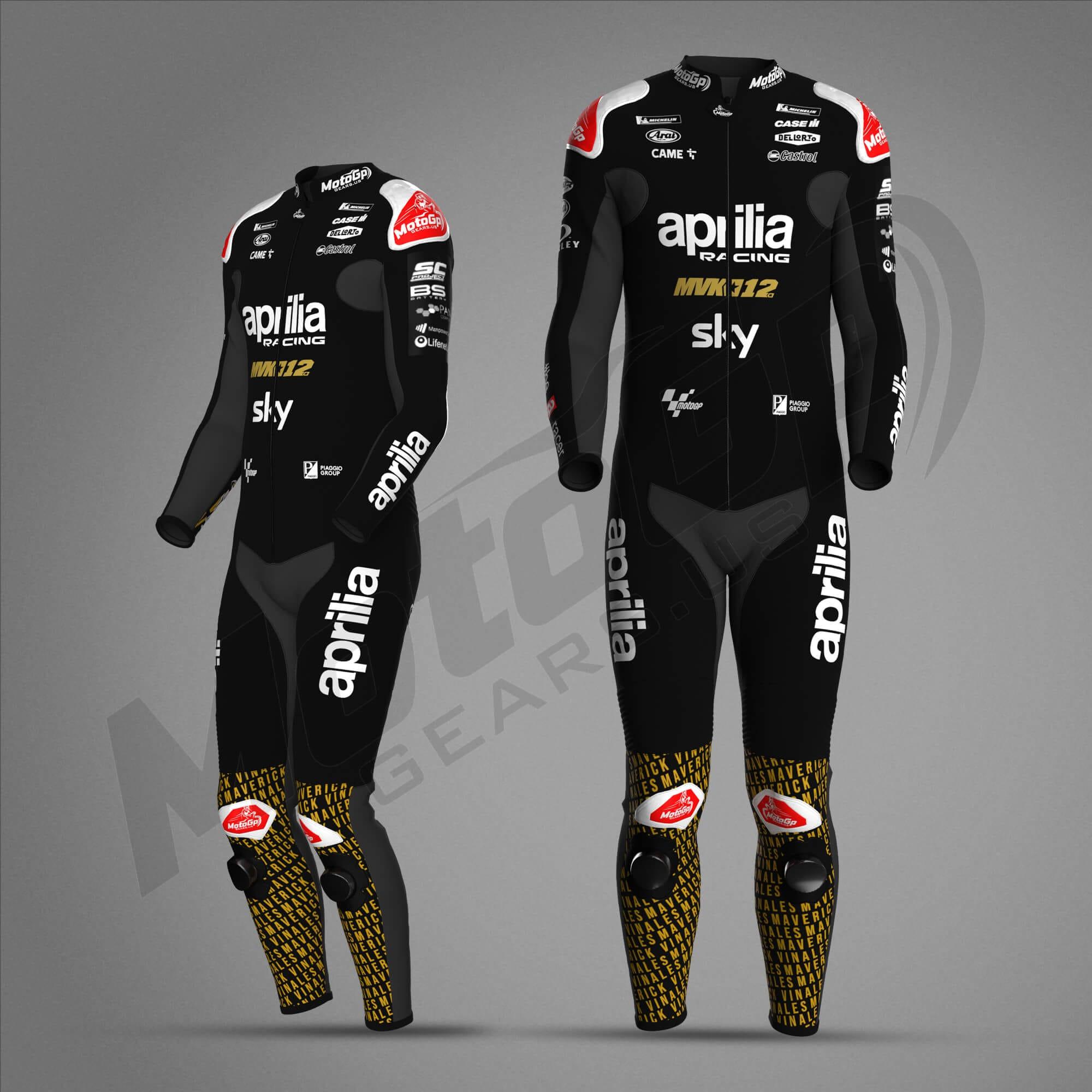 Maverick Vinales Winter Test 2024 Aprilia Racing Suit