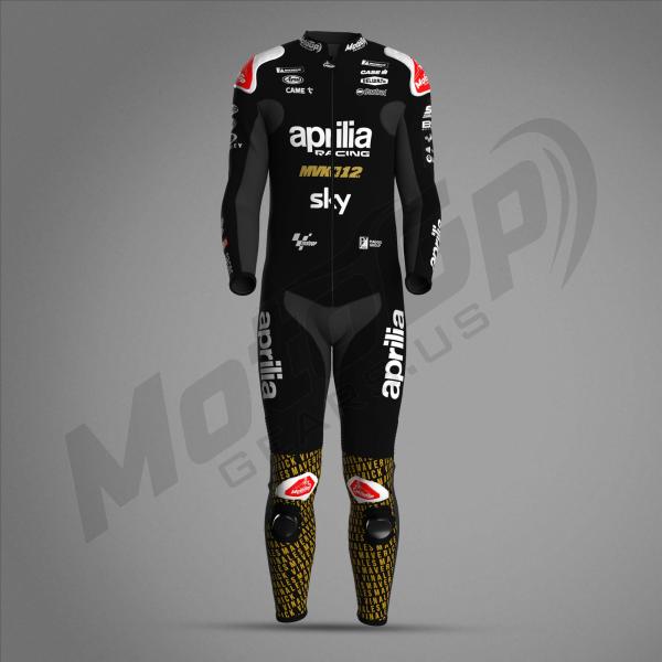 Maverick Vinales Winter Test 2024 Aprilia Racing Suit