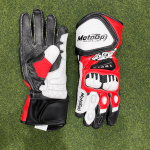 Leuchtend Orange Motorrad-Grippy-Rennhandschuhe