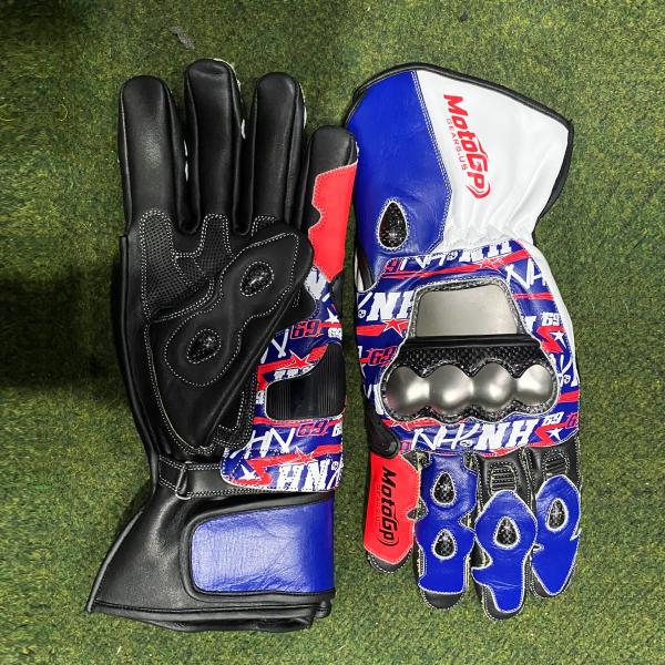 Gants de course moto Multi Brand – Noir / Rouge / Bleu / Blanc
