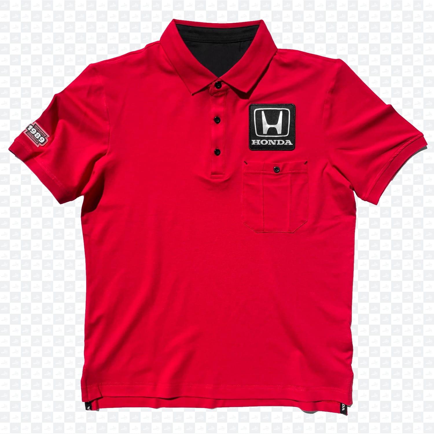 1989 Honda Grand Prix Racing Team Red Polo Shirt