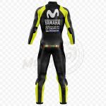 Combinaison Moto en Cuir Noir Yamaha Valentino Rossi 2018 Une ou Deux Pièces