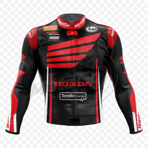 Honda Nicky Hayden 2015 Black MotoGP Lederjacke