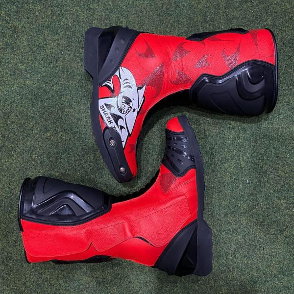 Scarpe da corsa moto Red Shark Zone