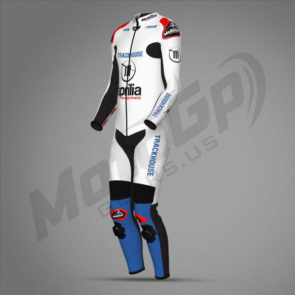 Raul Fernandez 2024 Trackhouse Aprilia Leder-Rennanzug – CE-zertifizierter Schutz