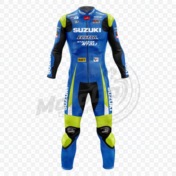 Suzuki Aleix Espargaro 2016 GSXR Echter Leder Motorradanzug