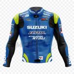 Giacca Moto in Pelle Suzuki Alex Rins 2018