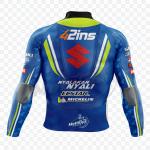 Giacca Moto in Pelle Suzuki Alex Rins 2018