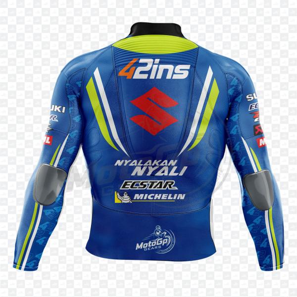 Giacca Moto in Pelle Suzuki Alex Rins 2018