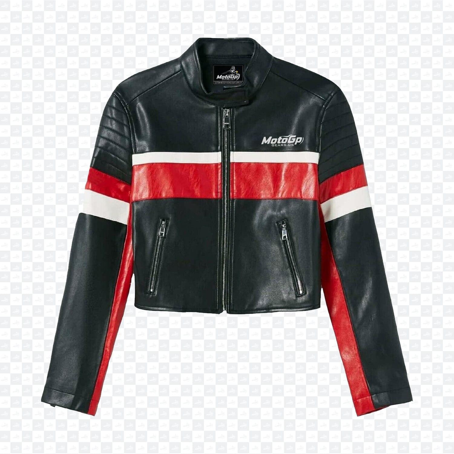 Semi Motorrad Damen Handgefertigte Lederjacke